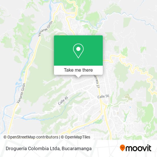 Mapa de Droguería Colombia Ltda