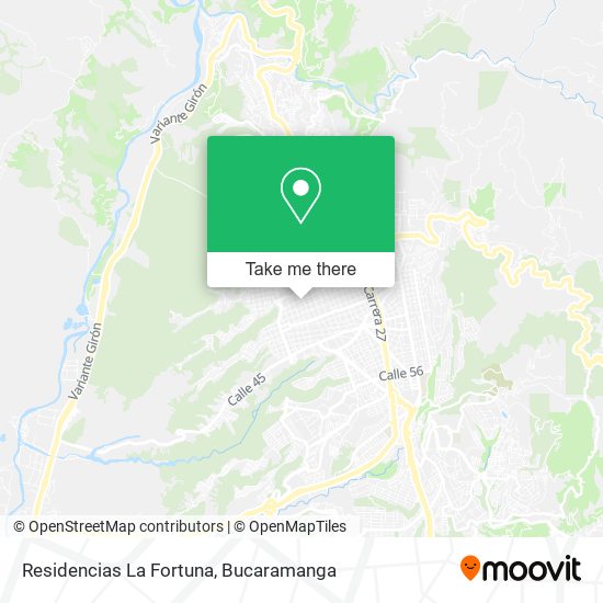 Residencias La Fortuna map