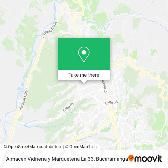 Almacen Vidrieria y Marqueteria La 33 map