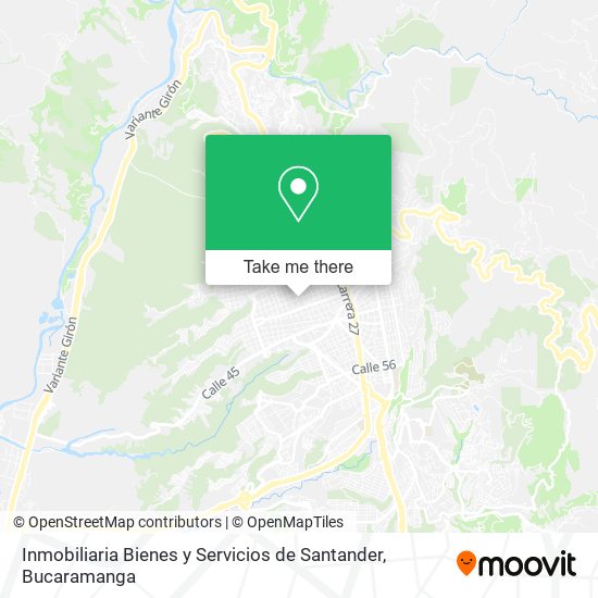 Inmobiliaria Bienes y Servicios de Santander map