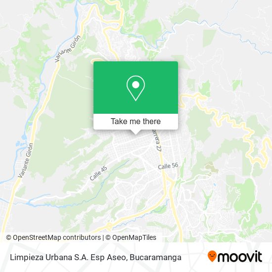 Limpieza Urbana S.A. Esp Aseo map