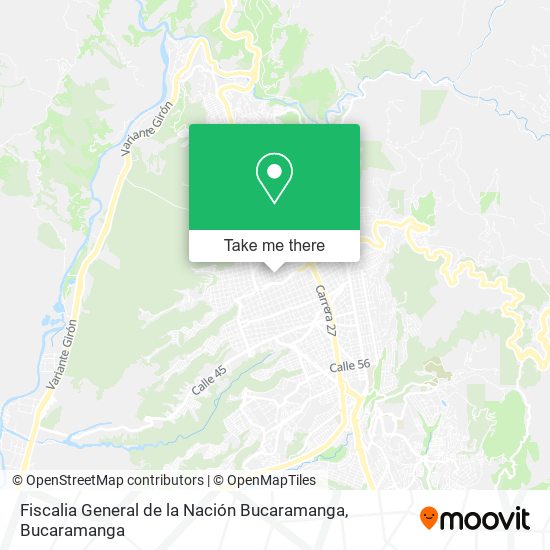 Fiscalia General de la Nación Bucaramanga map