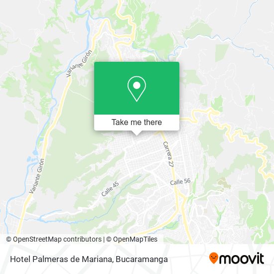 Mapa de Hotel Palmeras de Mariana