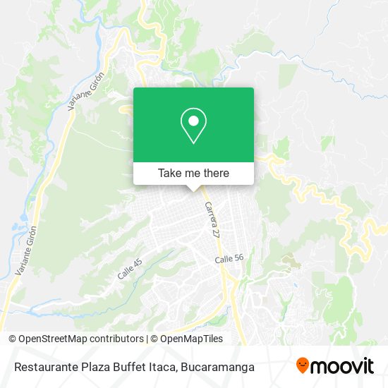 Mapa de Restaurante Plaza Buffet Itaca