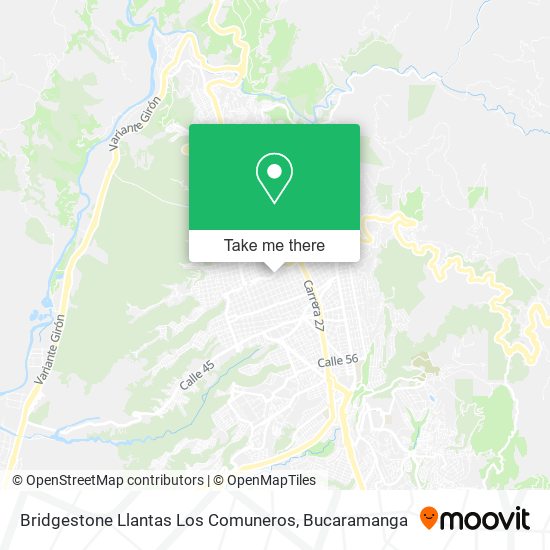 Bridgestone Llantas Los Comuneros map