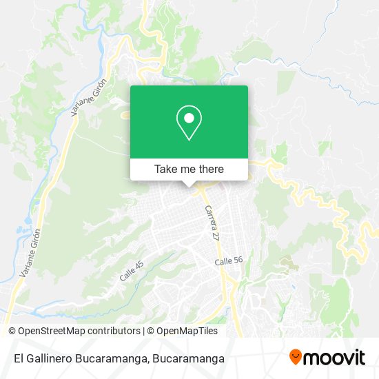 El Gallinero Bucaramanga map