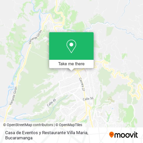 Mapa de Casa de Eventos y Restaurante Villa Maria
