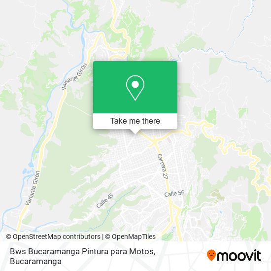 Mapa de Bws Bucaramanga Pintura para Motos