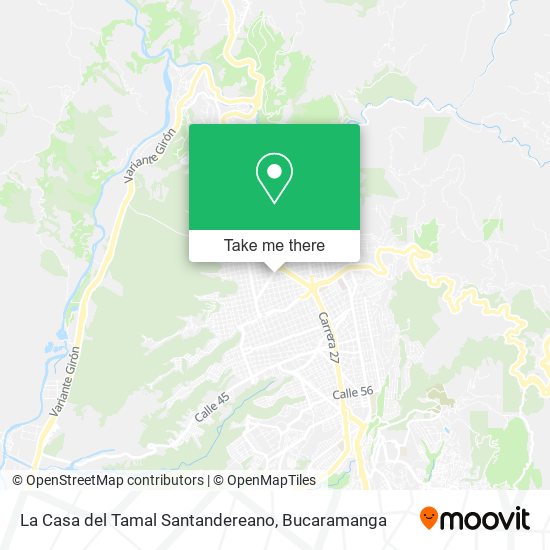 Mapa de La Casa del Tamal Santandereano
