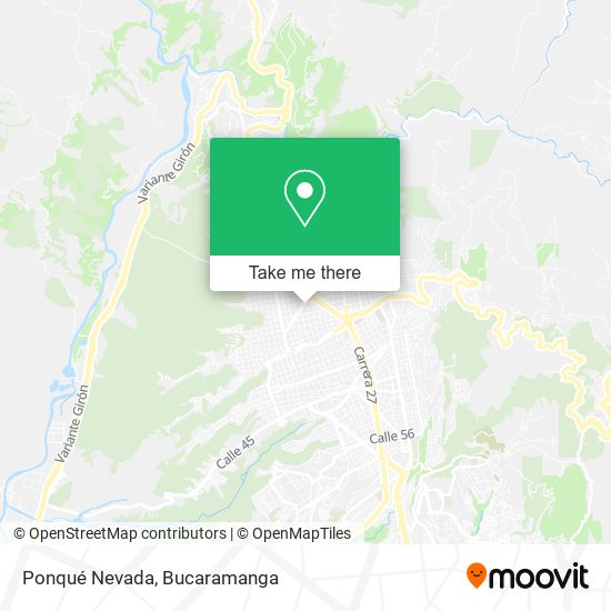 Ponqué Nevada map