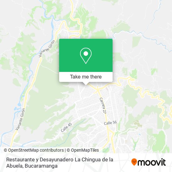 Mapa de Restaurante y Desayunadero La Chingua de la Abuela