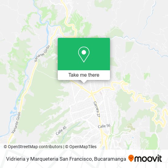 Vidrieria y Marqueteria San Francisco map
