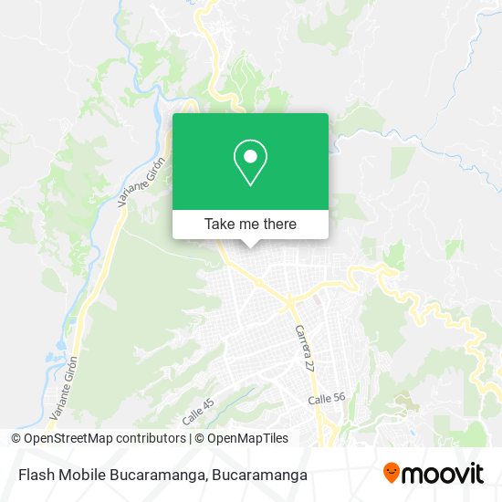 Flash Mobile Bucaramanga map