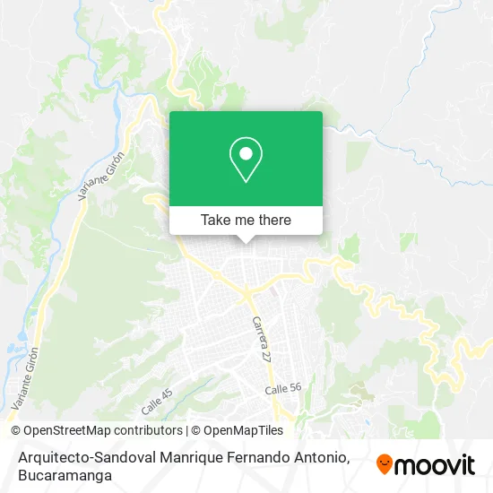 Arquitecto-Sandoval Manrique Fernando Antonio map