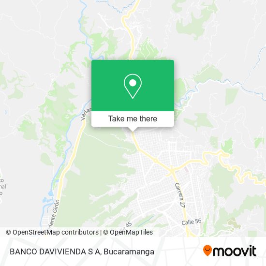 Mapa de BANCO DAVIVIENDA S A