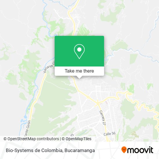 Bio-Systems de Colombia map