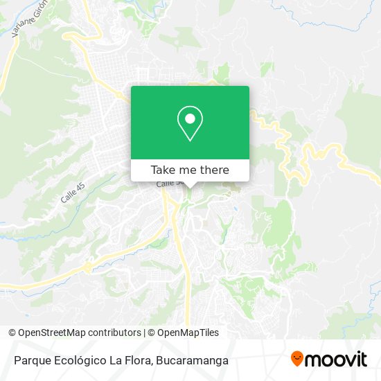 Mapa de Parque Ecológico La Flora