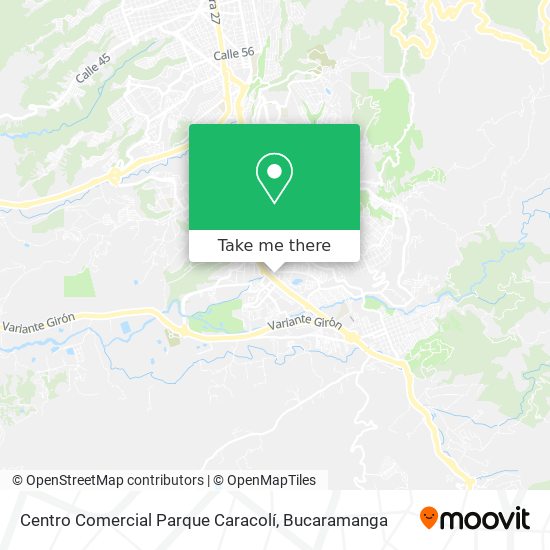 Mapa de Centro Comercial Parque Caracolí