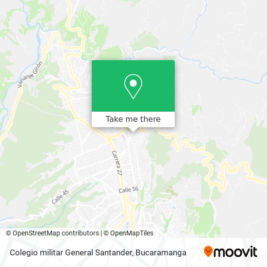 Colegio militar General Santander map