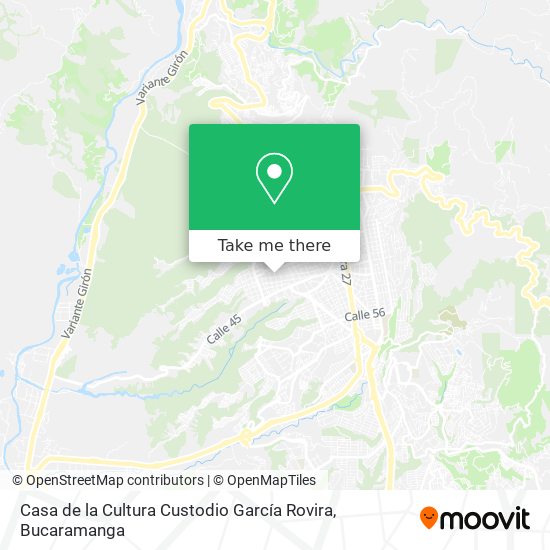 Casa de la Cultura Custodio García Rovira map