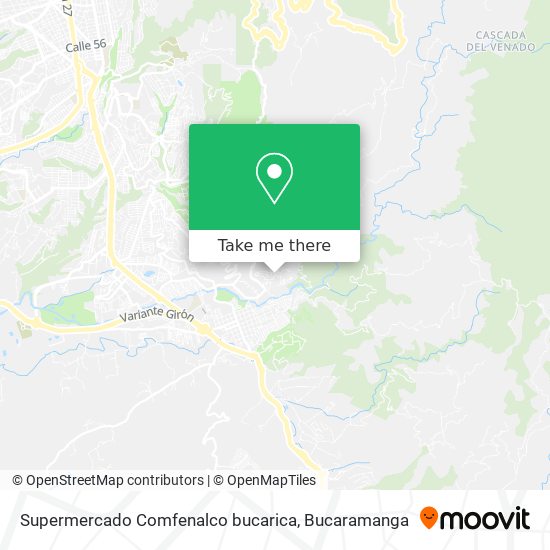 Mapa de Supermercado Comfenalco bucarica