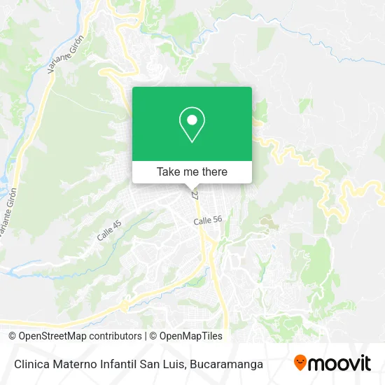Mapa de Clinica Materno Infantil San Luis