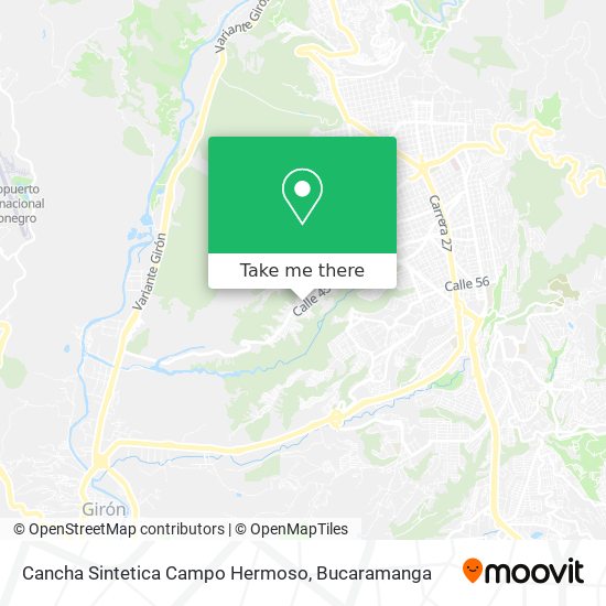 Mapa de Cancha Sintetica Campo Hermoso