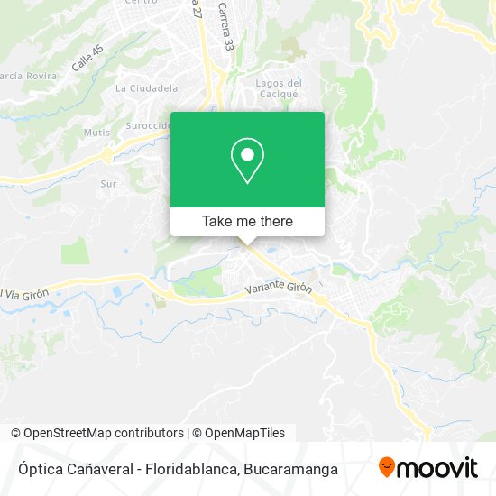 Óptica Cañaveral - Floridablanca map