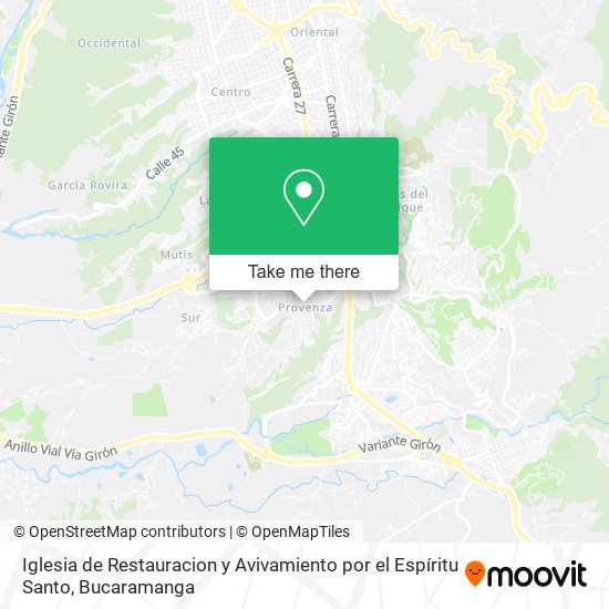 Iglesia de Restauracion y Avivamiento por el Espíritu Santo map