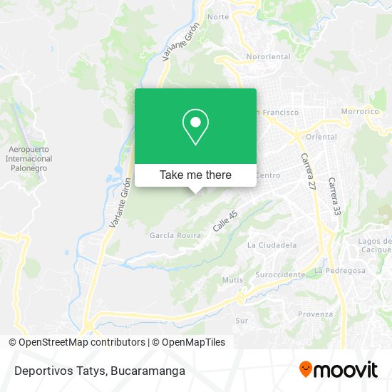 Deportivos Tatys map
