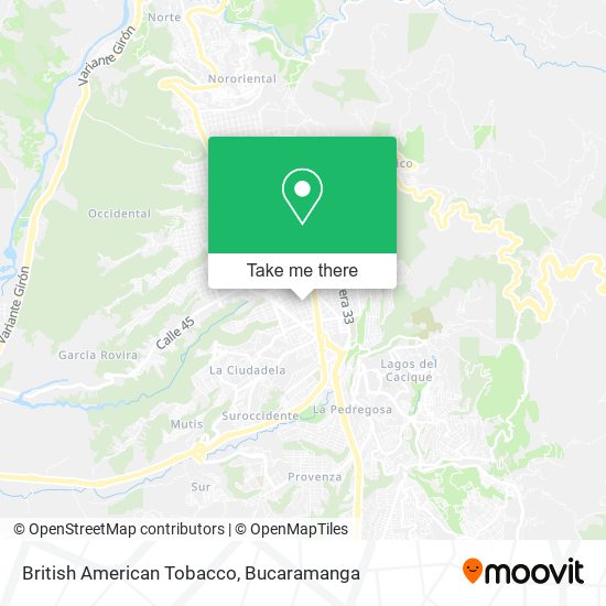 British American Tobacco map
