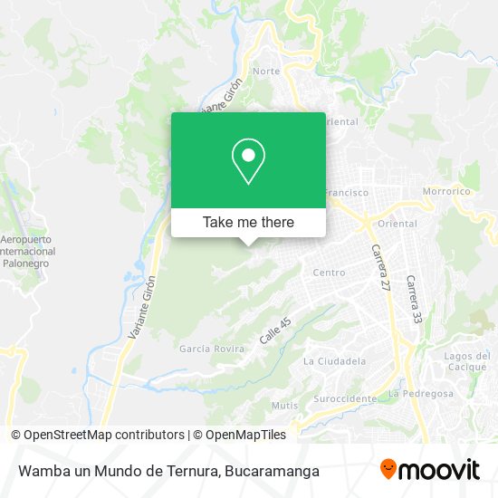 Wamba un Mundo de Ternura map