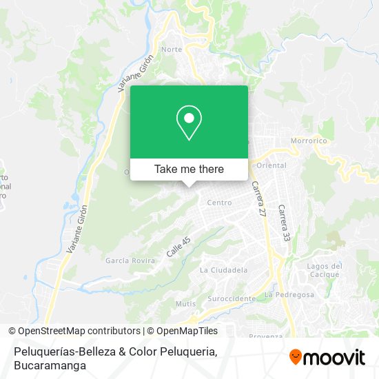 Peluquerías-Belleza & Color Peluqueria map