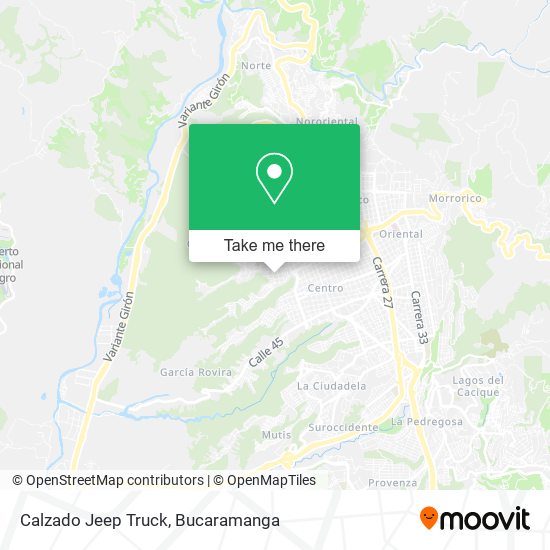 Calzado Jeep Truck map