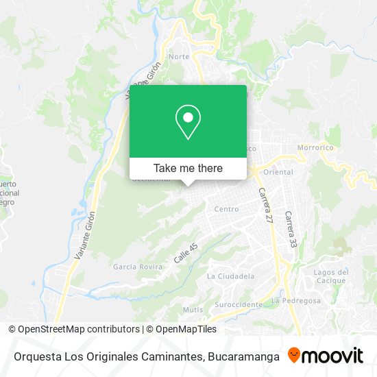 Mapa de Orquesta Los Originales Caminantes