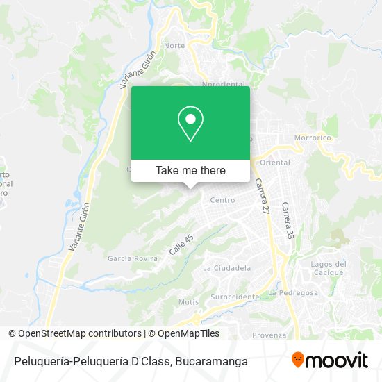 Mapa de Peluquería-Peluquería D'Class
