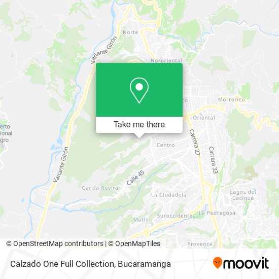 Calzado One Full Collection map