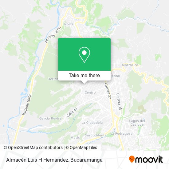 Mapa de Almacén Luis H Hernández