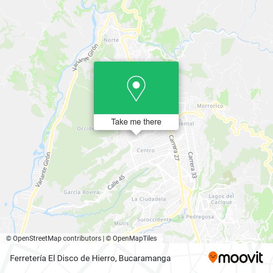 Ferretería El Disco de Hierro map