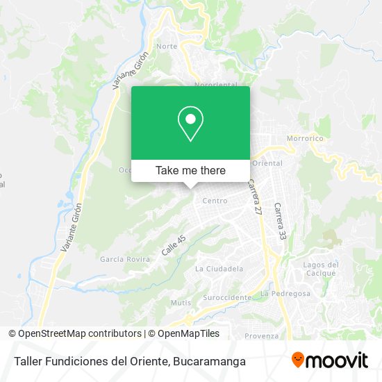 Taller Fundiciones del Oriente map