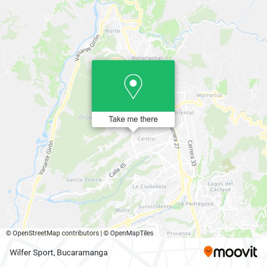 Wilfer Sport map