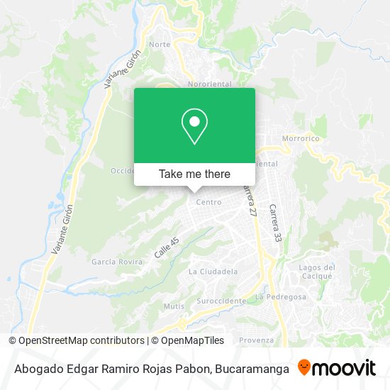Abogado Edgar Ramiro Rojas Pabon map