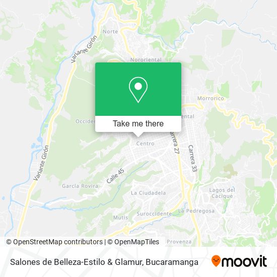 Salones de Belleza-Estilo & Glamur map