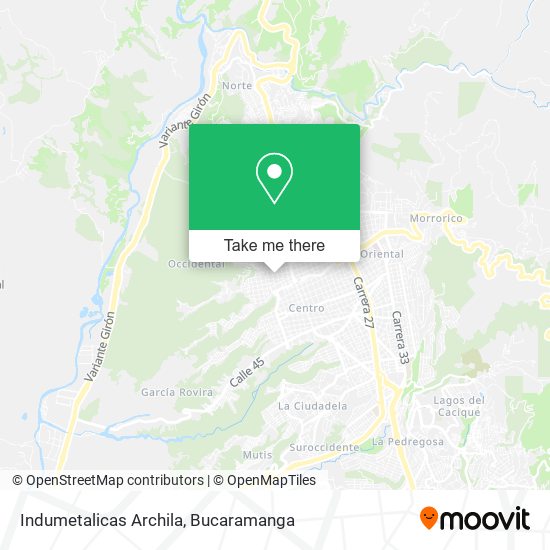 Indumetalicas Archila map