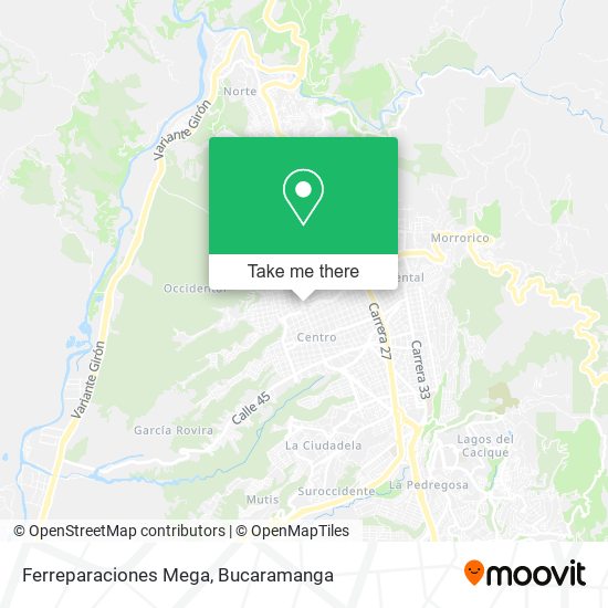 Mapa de Ferreparaciones Mega