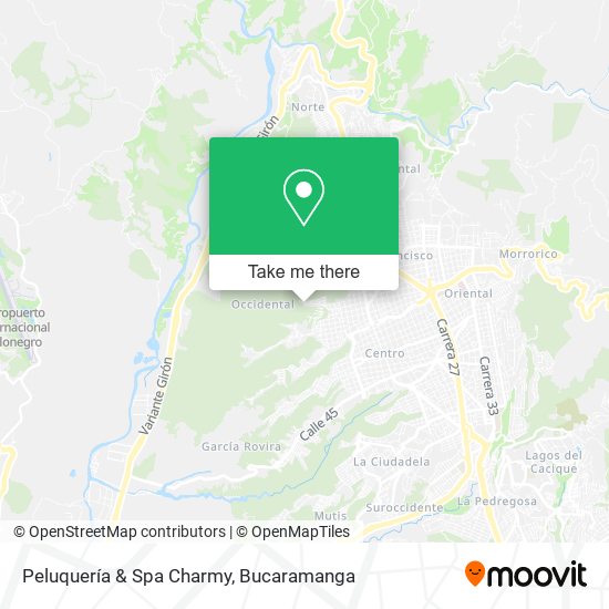 Mapa de Peluquería & Spa Charmy