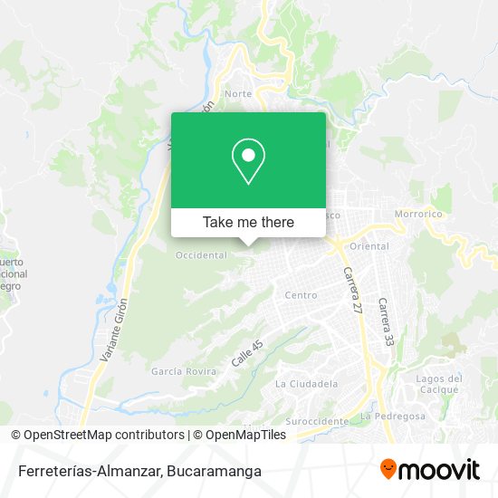 Ferreterías-Almanzar map