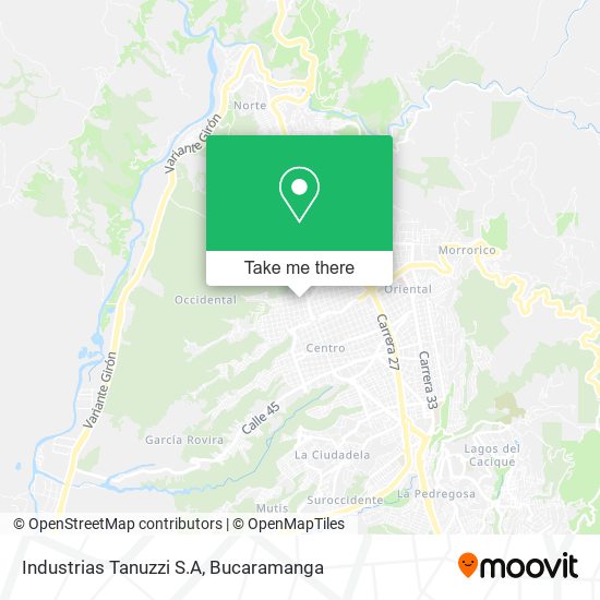 Industrias Tanuzzi S.A map