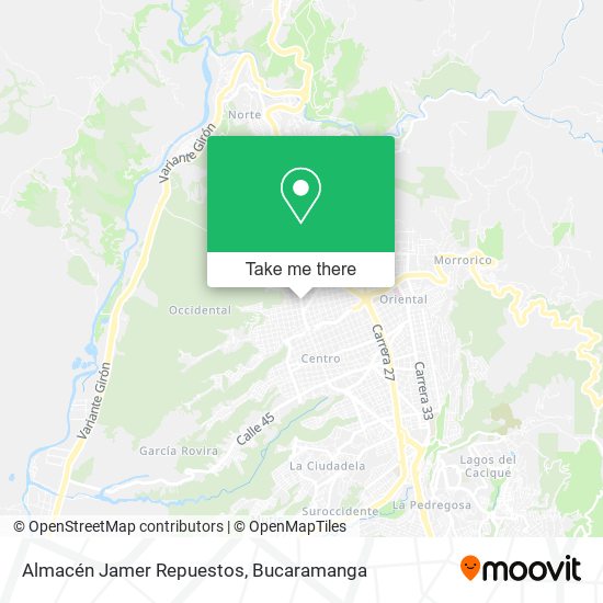 Mapa de Almacén Jamer Repuestos