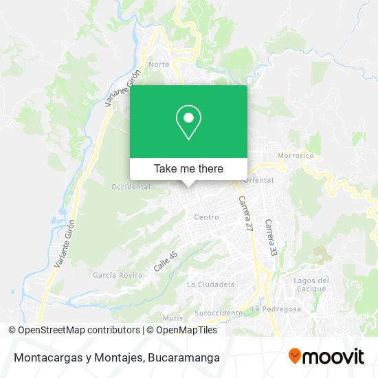 Montacargas y Montajes map